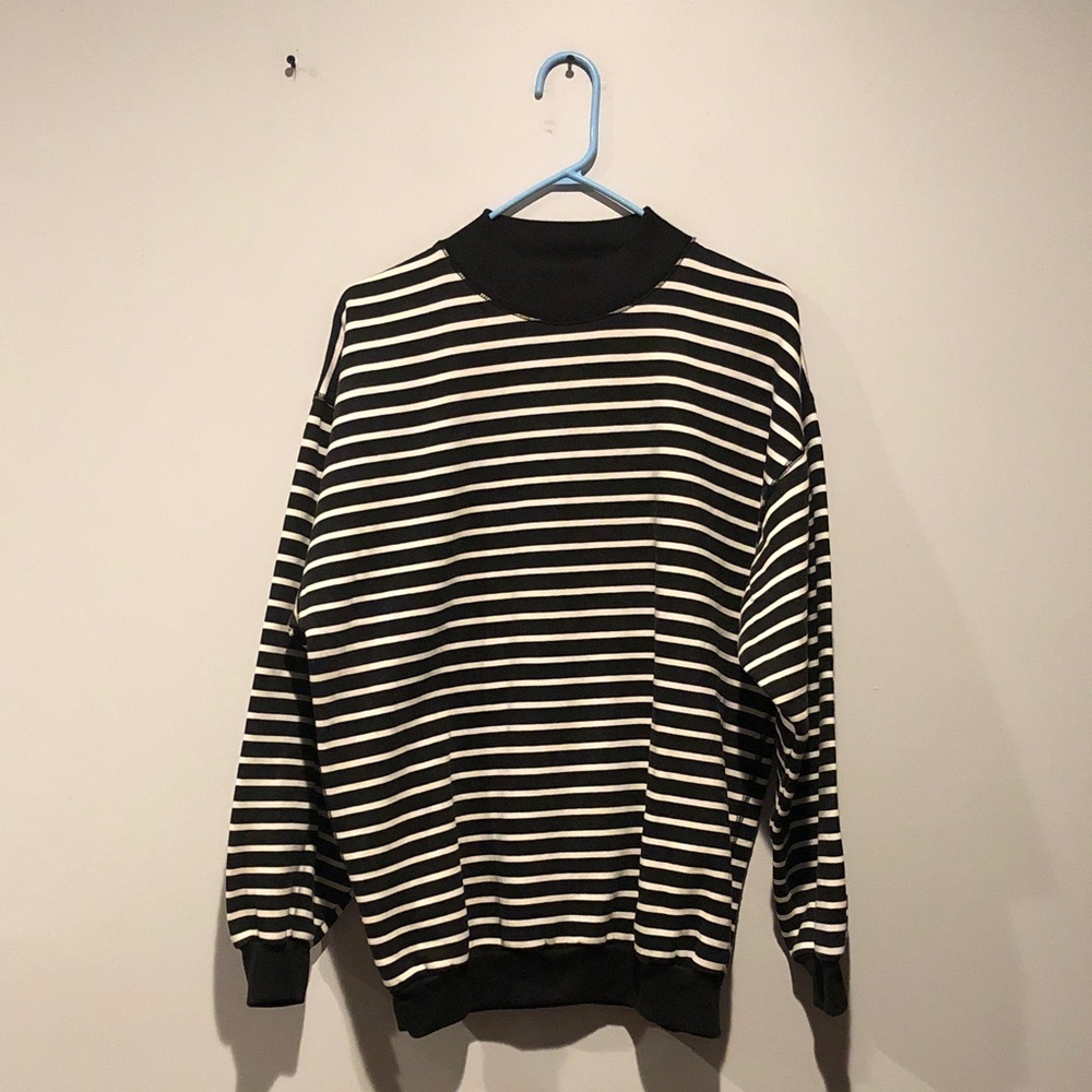 Sears Roebuck and Co Y2K Striped Crewneck Sweater